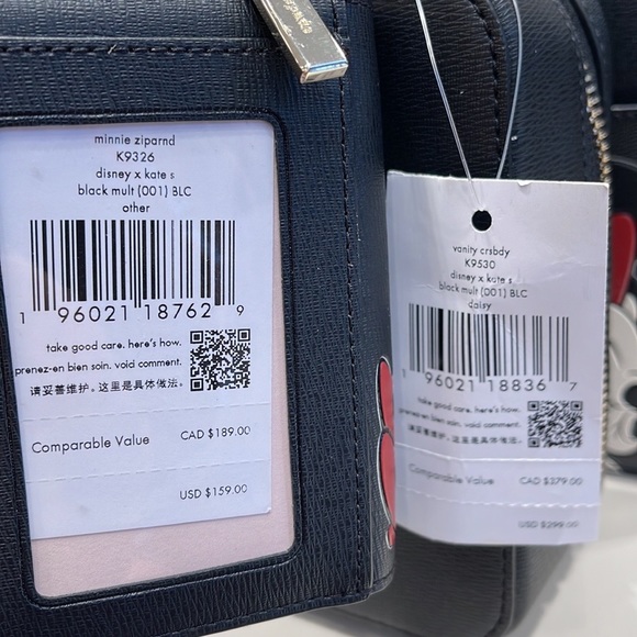Kate Spade Disney Minnie Mouse Daisy Vanity Crossbody Bag & Zip Around Wallet - Picture 14 of 16
